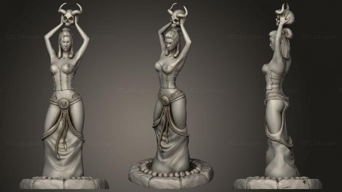 Статуэтки девушки (Ливана, STKGL_1090) 3D модель для ЧПУ станка
